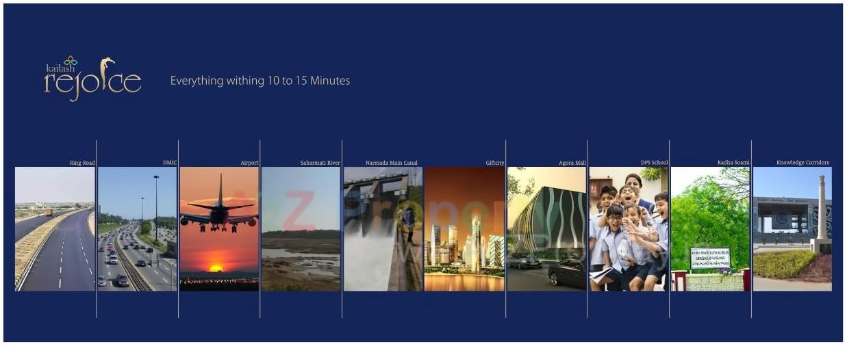  of real estate project Kailash Rejoice located at Nana-chiloda, Ahmedabad, Gujarat