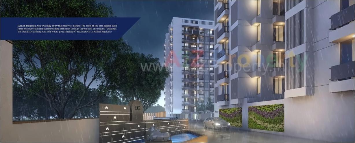 3D Elevation of real estate project Kailash Rejoice located at Nana-chiloda, Ahmedabad, Gujarat