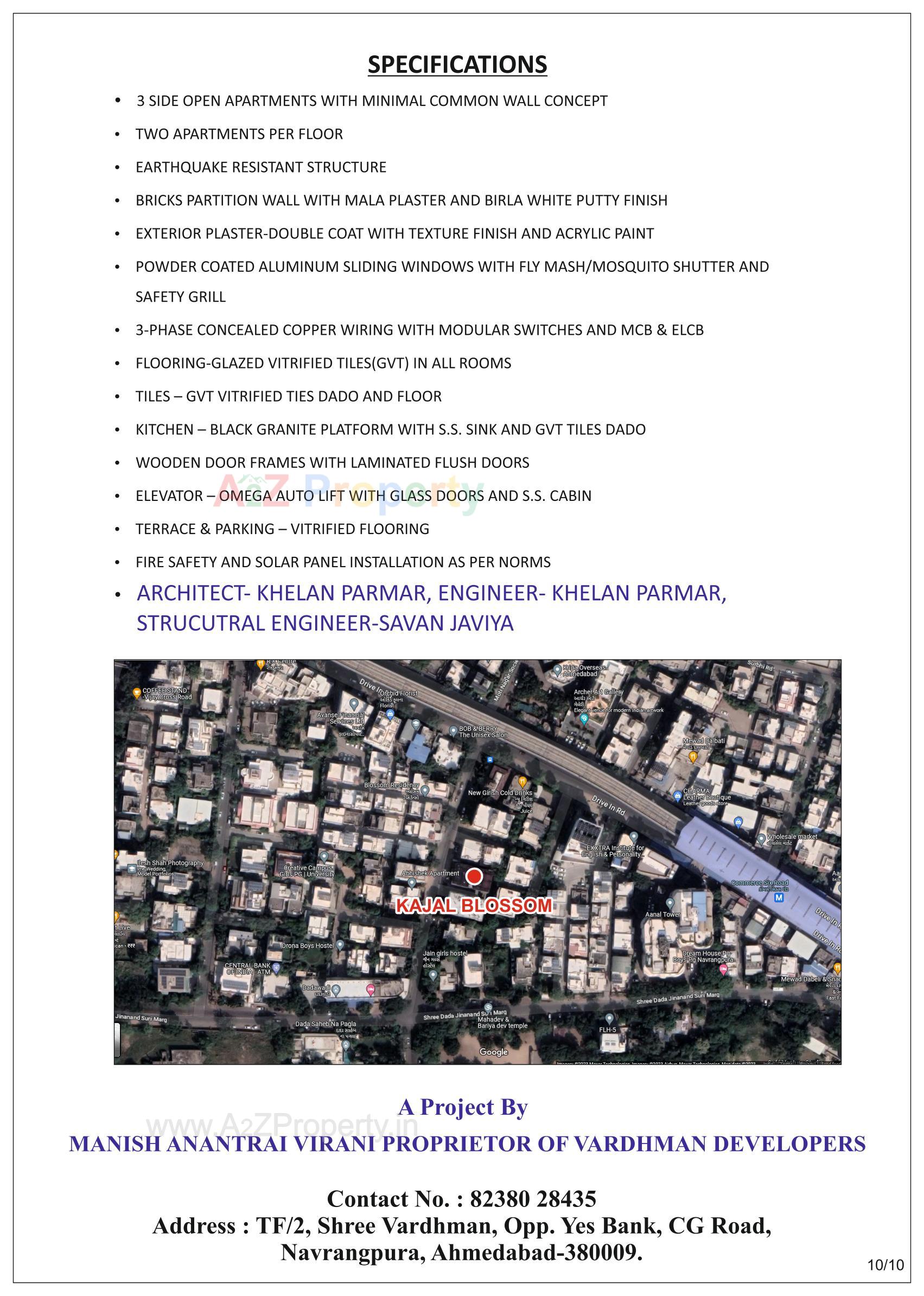  of real estate project Kajal Blossom located at Shekhapur--khanpur, Ahmedabad, Gujarat