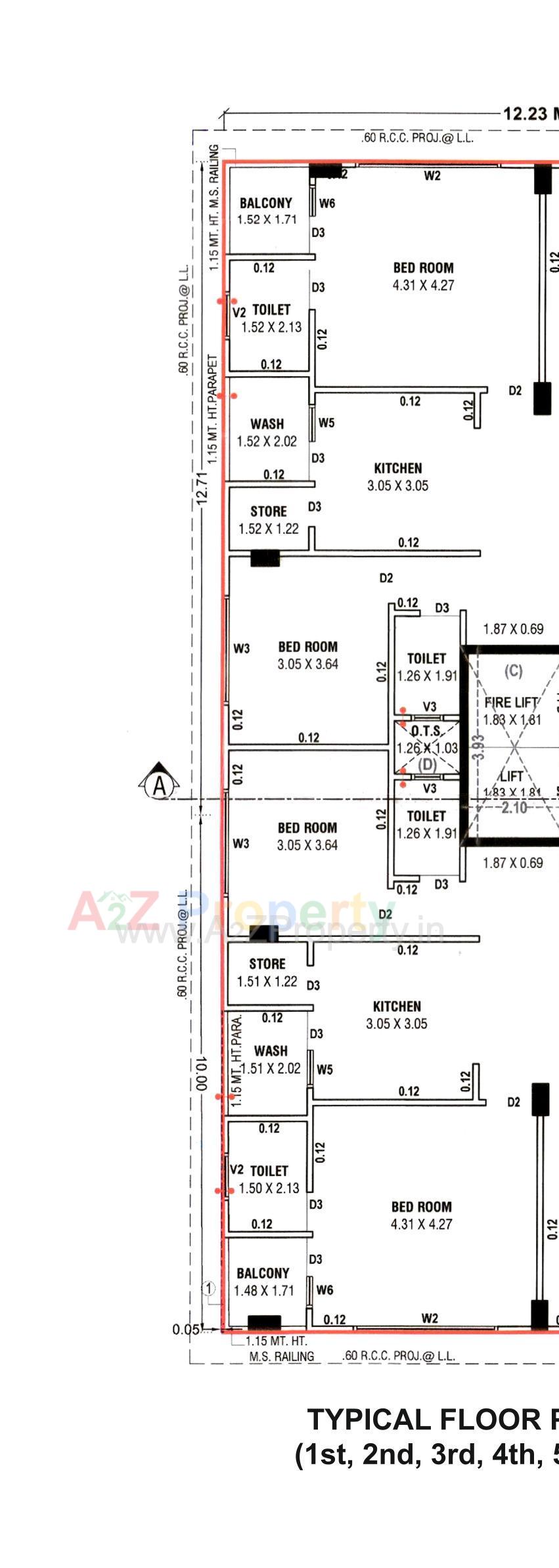 Layout of real estate project Kajal Blossom located at Shekhapur--khanpur, Ahmedabad, Gujarat