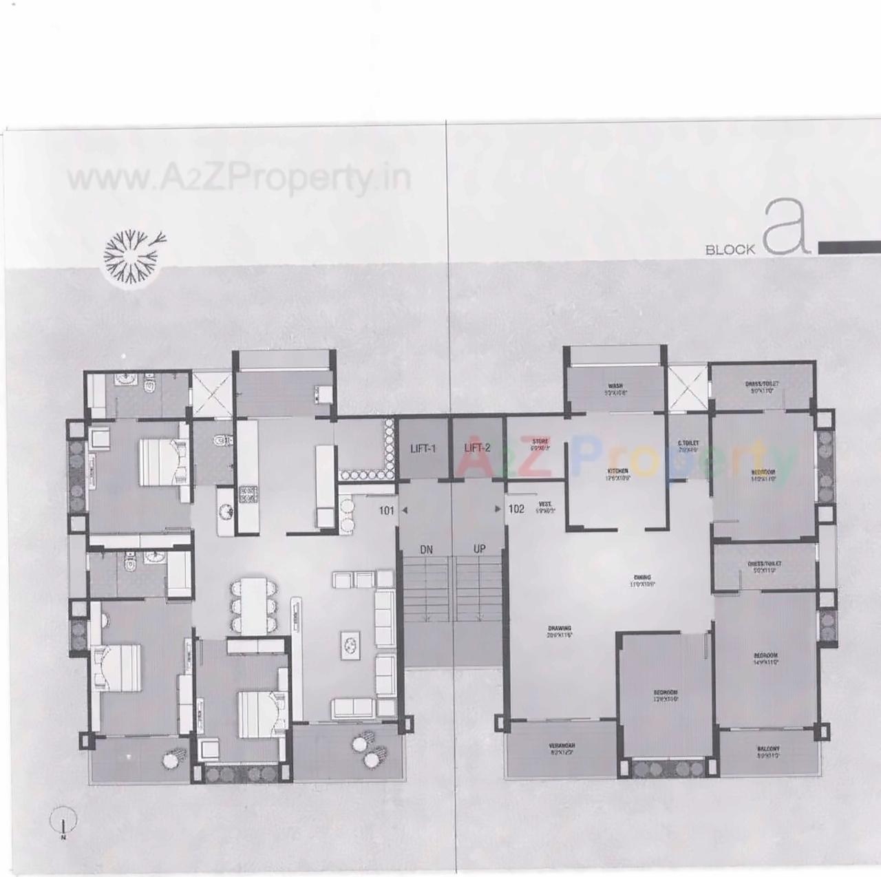 Layout of real estate project Kala Kunj located at City, Ahmedabad, Gujarat