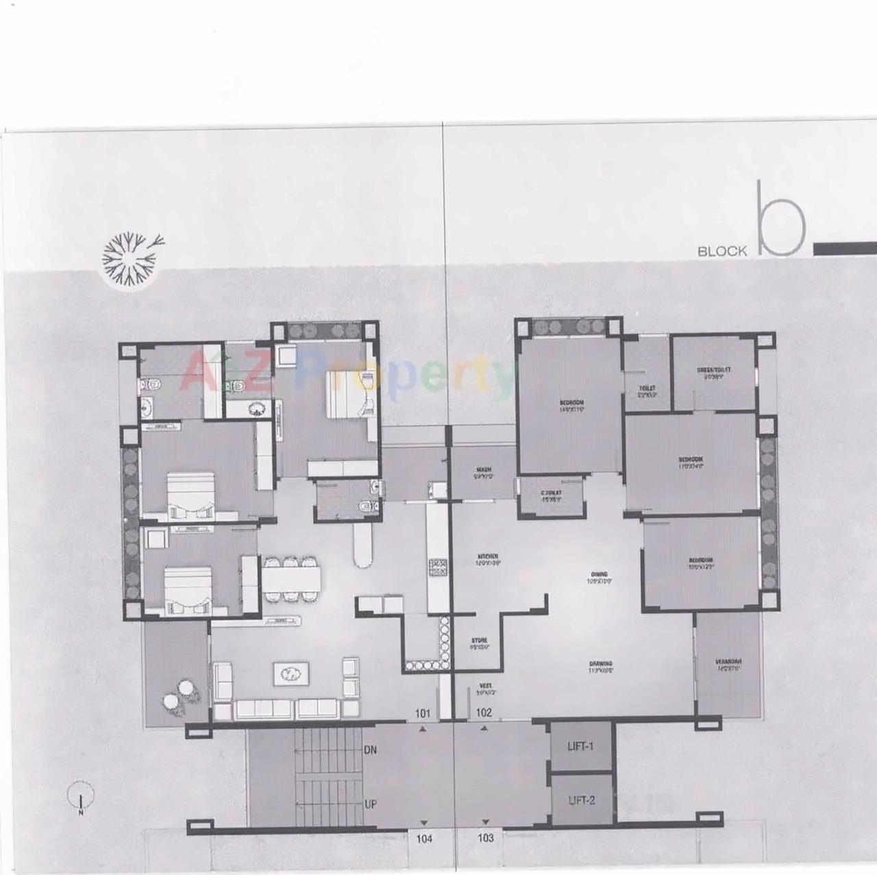 Layout of real estate project Kala Kunj located at City, Ahmedabad, Gujarat