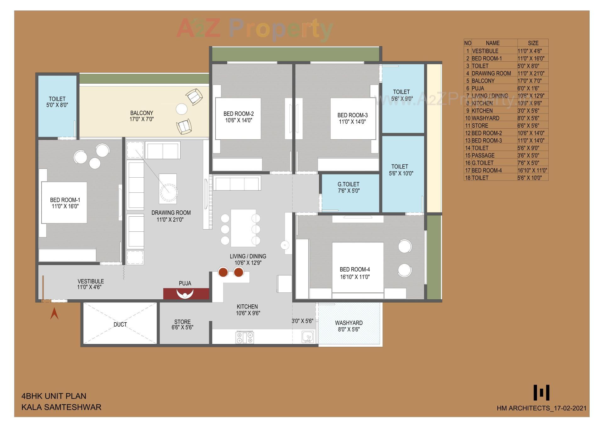 Layout of real estate project Kala Samartheshwar located at Ellisbridge, Ahmedabad, Gujarat