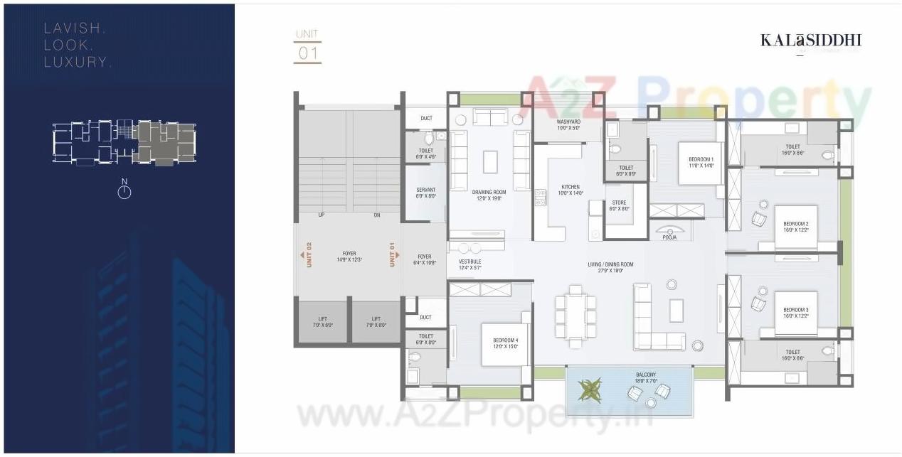 Layout of real estate project Kala Siddhi located at Changispur, Ahmedabad, Gujarat