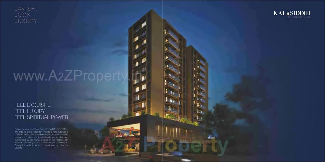 3D Elevation of real estate project Kala Siddhi located at Changispur, Ahmedabad, Gujarat