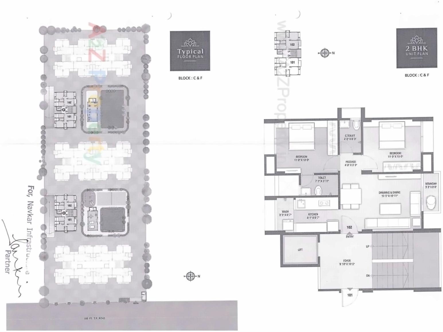 Layout of real estate project Kaladham located at Chandkheda, Ahmedabad, Gujarat