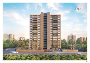 Elevation of real estate project Kalasagar Skyline located at Shahibaug, Ahmedabad, Gujarat