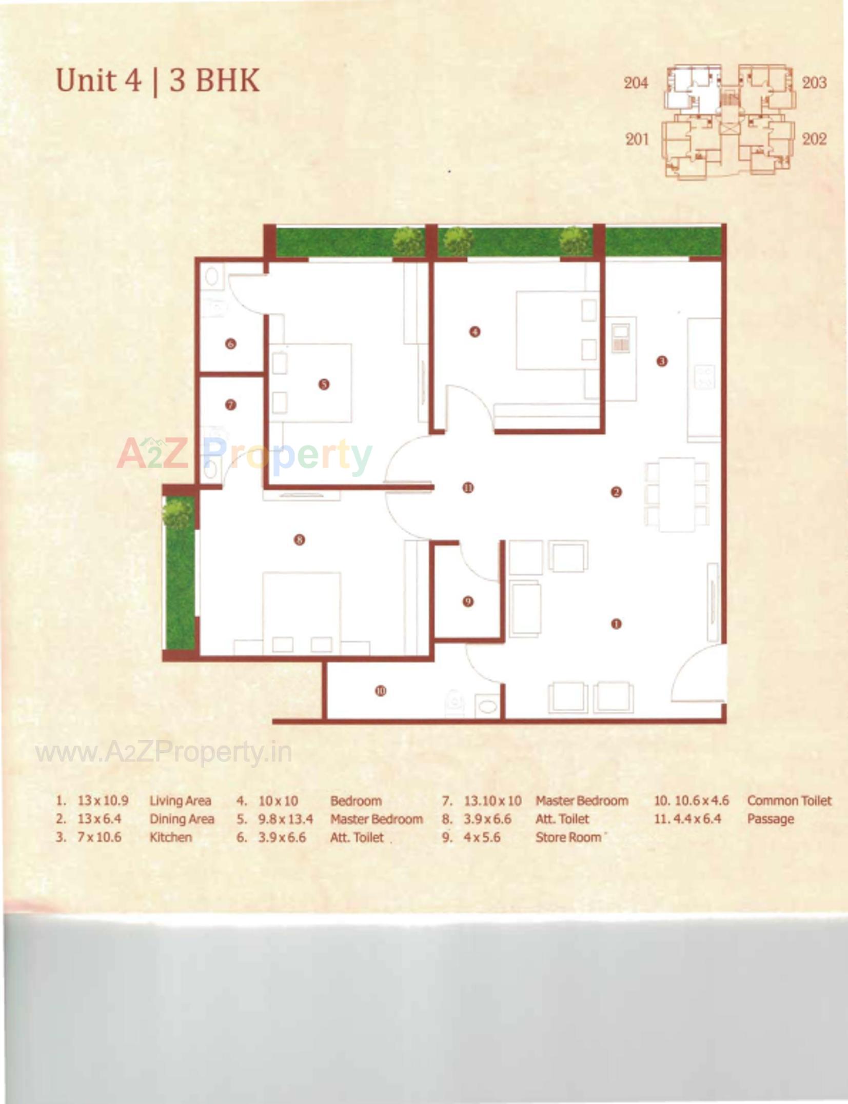 Layout of real estate project Kalash located at Paldi, Ahmedabad, Gujarat
