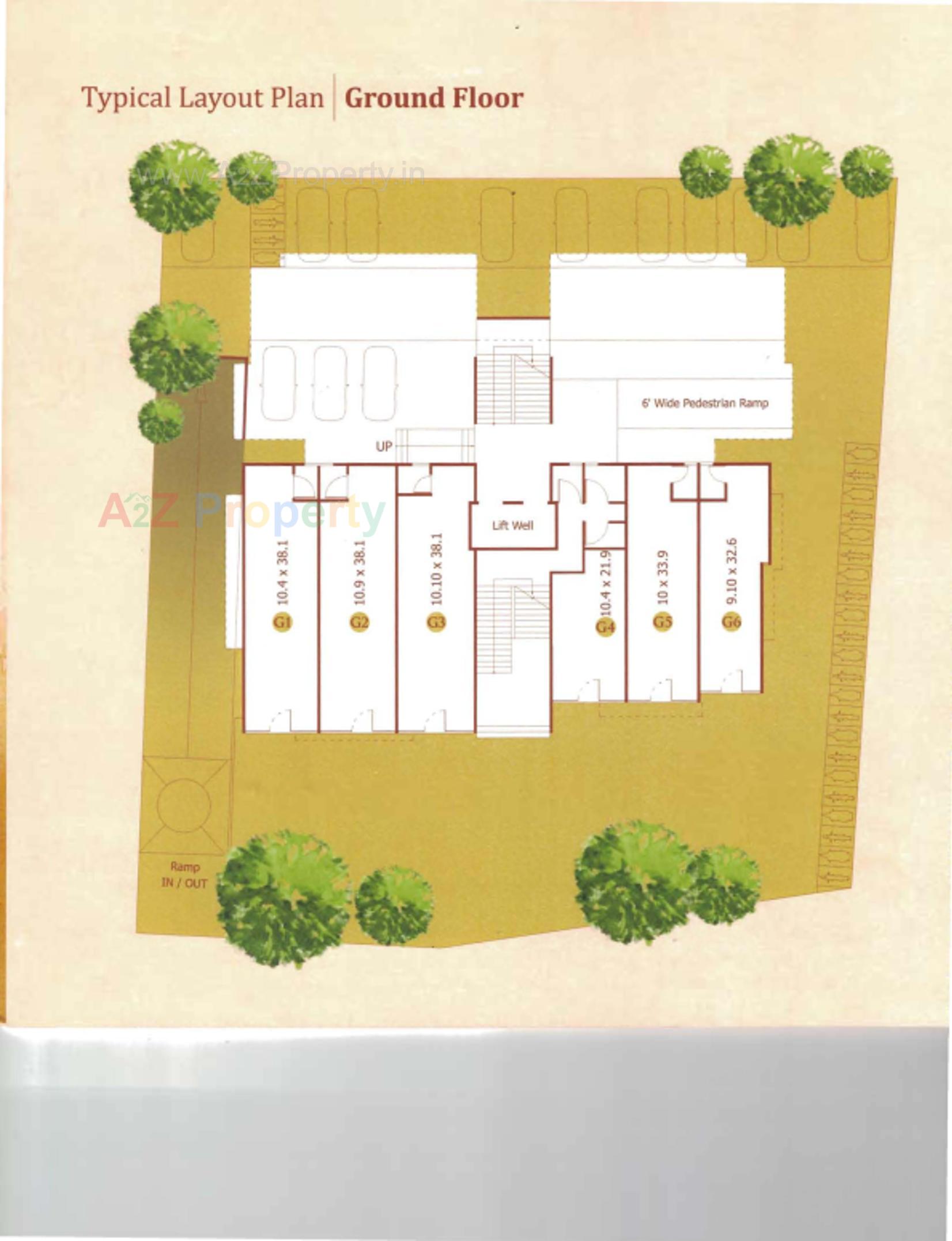 Layout of real estate project Kalash located at Paldi, Ahmedabad, Gujarat