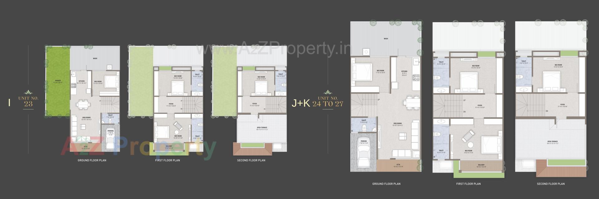 Layout of real estate project Kalash Heritage located at Lambha, Ahmedabad, Gujarat