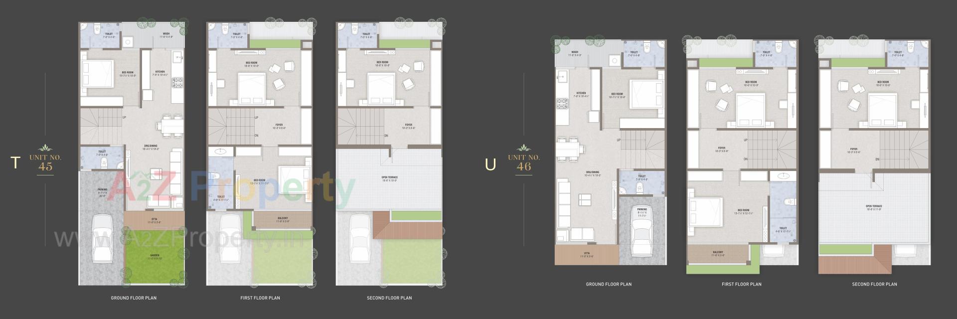 Layout of real estate project Kalash Heritage located at Lambha, Ahmedabad, Gujarat