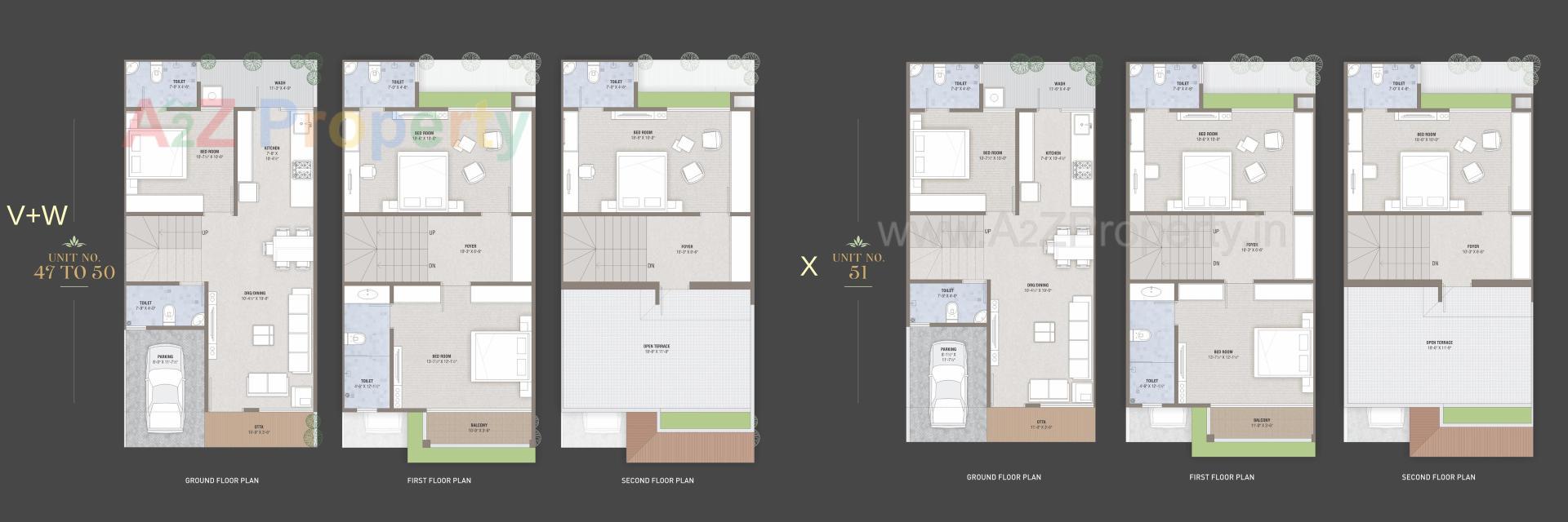 Layout of real estate project Kalash Heritage located at Lambha, Ahmedabad, Gujarat