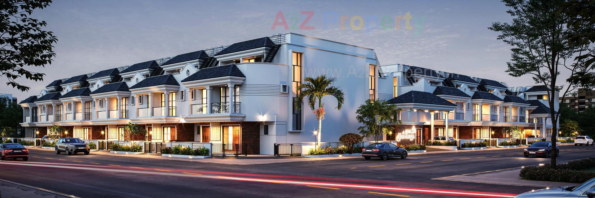 3D Elevation of real estate project Kalash Heritage located at Lambha, Ahmedabad, Gujarat