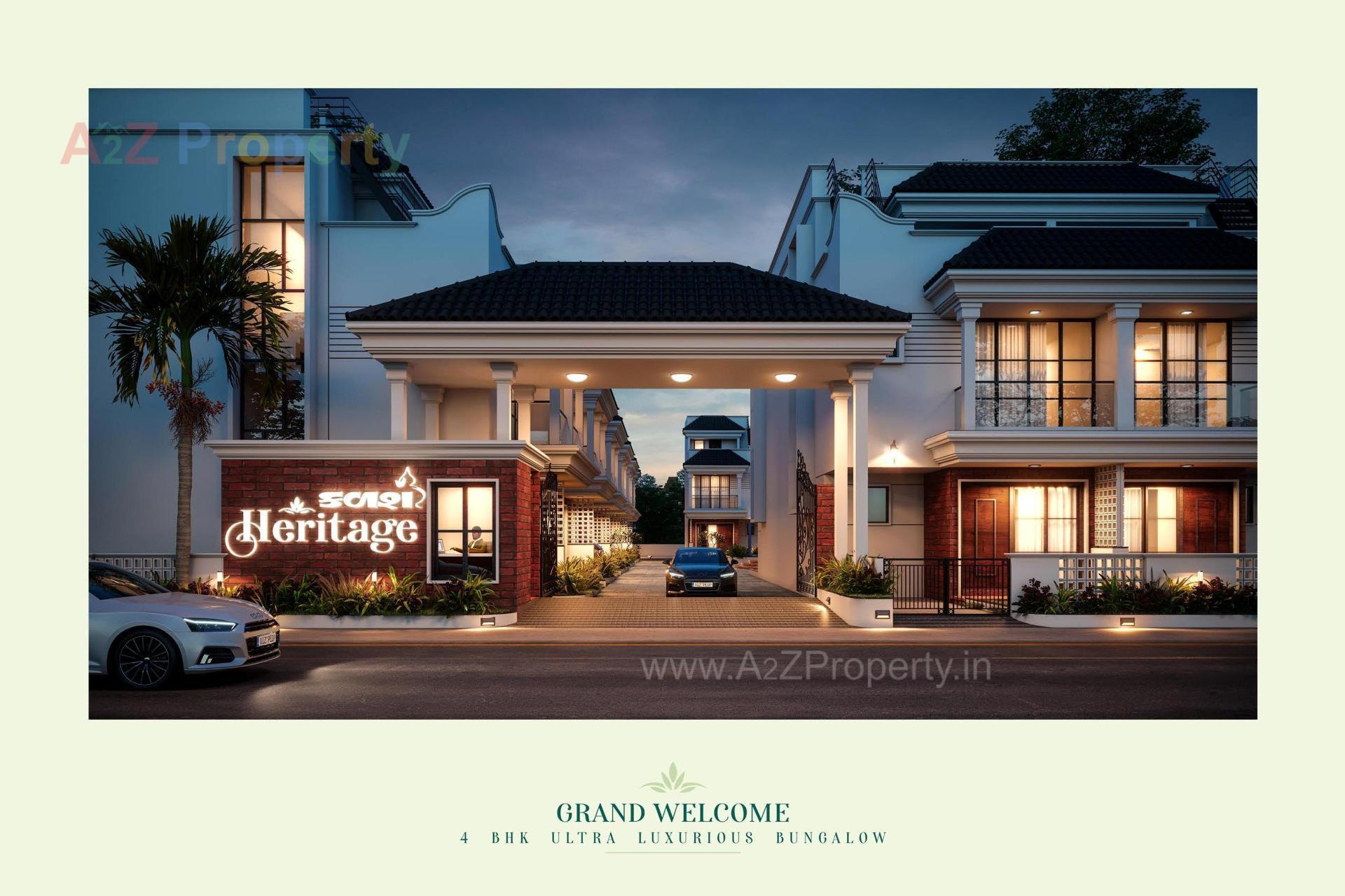 3D Elevation of real estate project Kalash Heritage located at Lambha, Ahmedabad, Gujarat