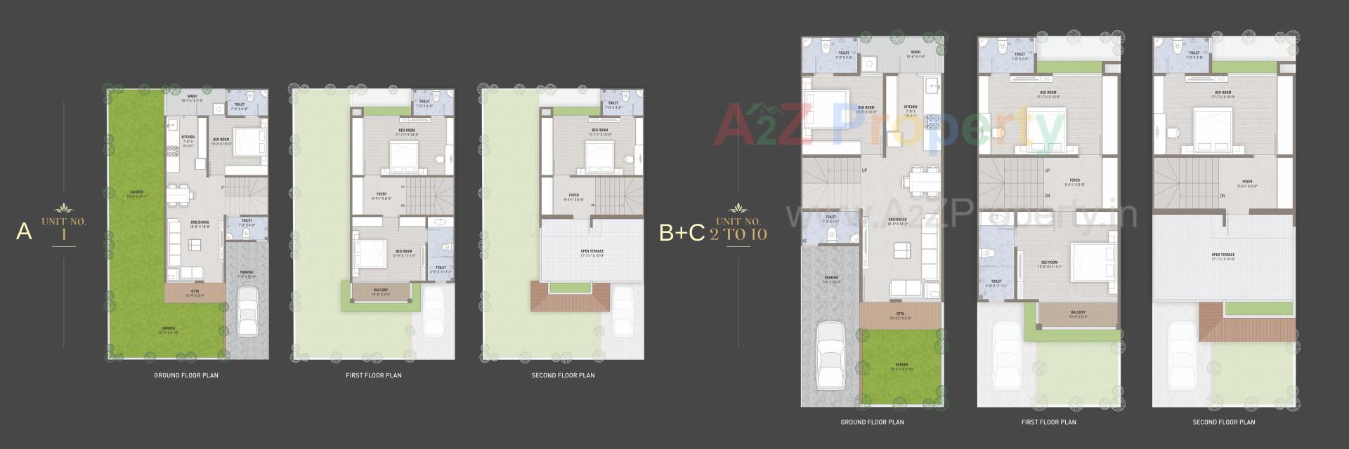 Layout of real estate project Kalash Heritage located at Lambha, Ahmedabad, Gujarat
