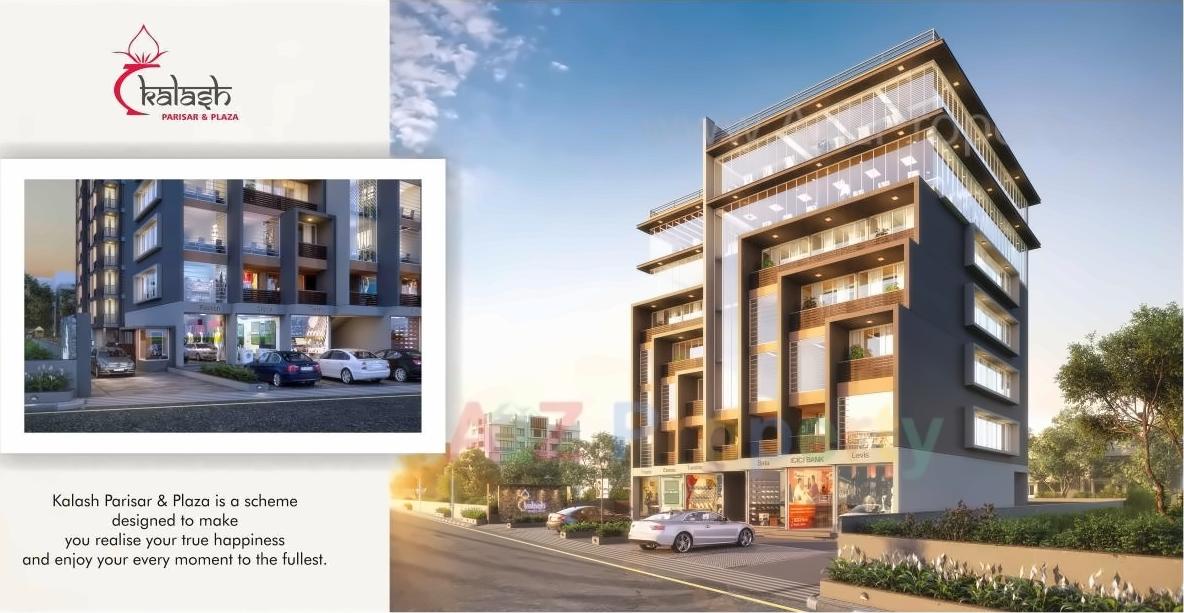 3D Elevation of real estate project Kalash Plaza   Kalash Parisar located at Muthiya, Ahmedabad, Gujarat
