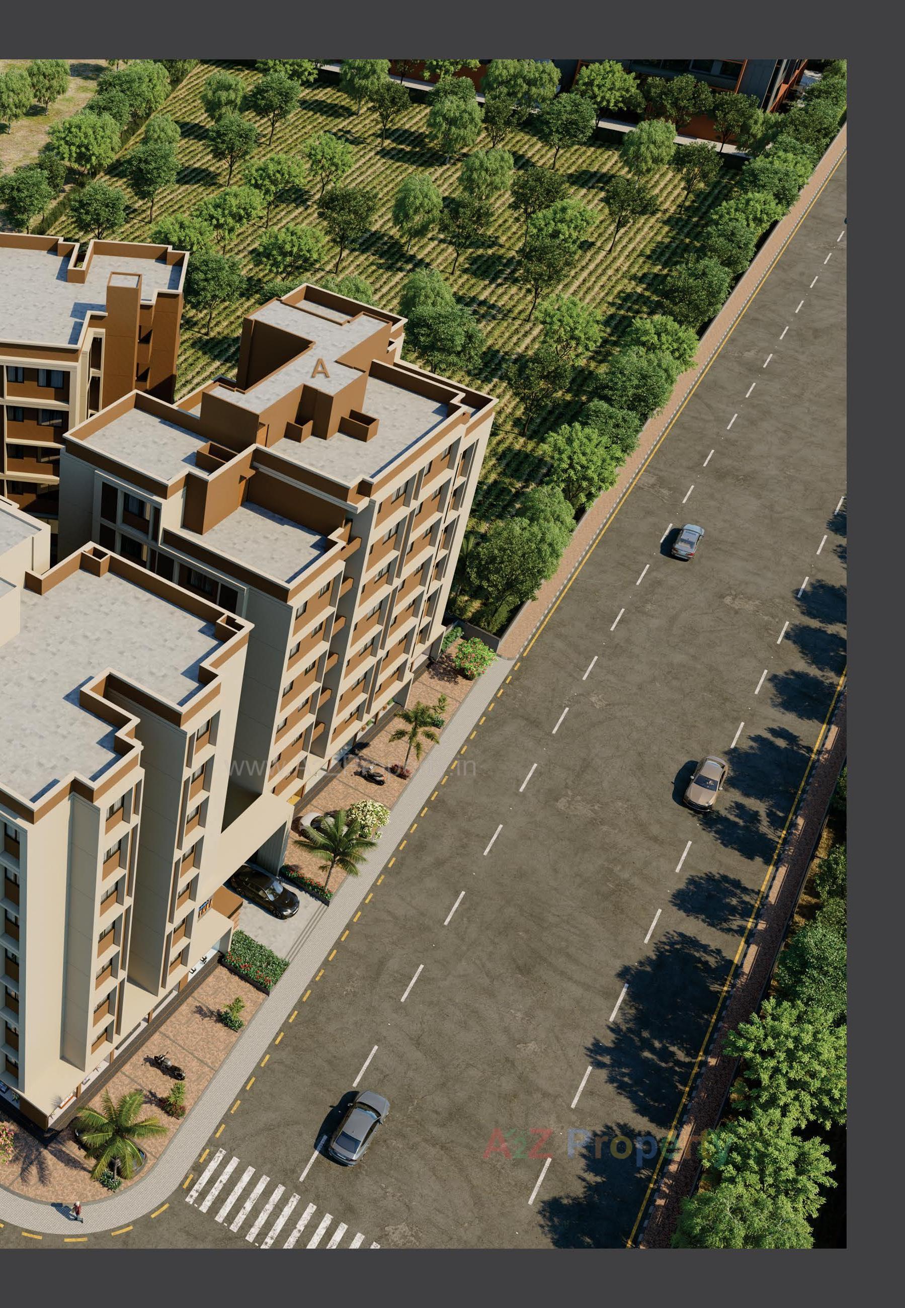 3D Elevation of real estate project Kalash Prathna located at Vatva, Ahmedabad, Gujarat