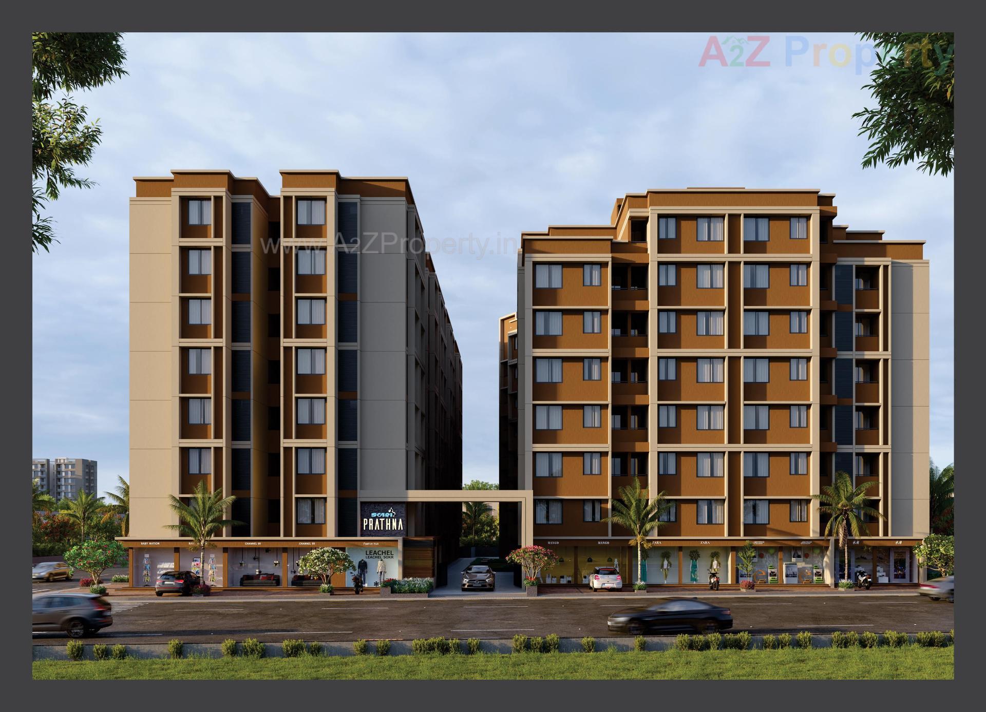 3D Elevation of real estate project Kalash Prathna located at Vatva, Ahmedabad, Gujarat