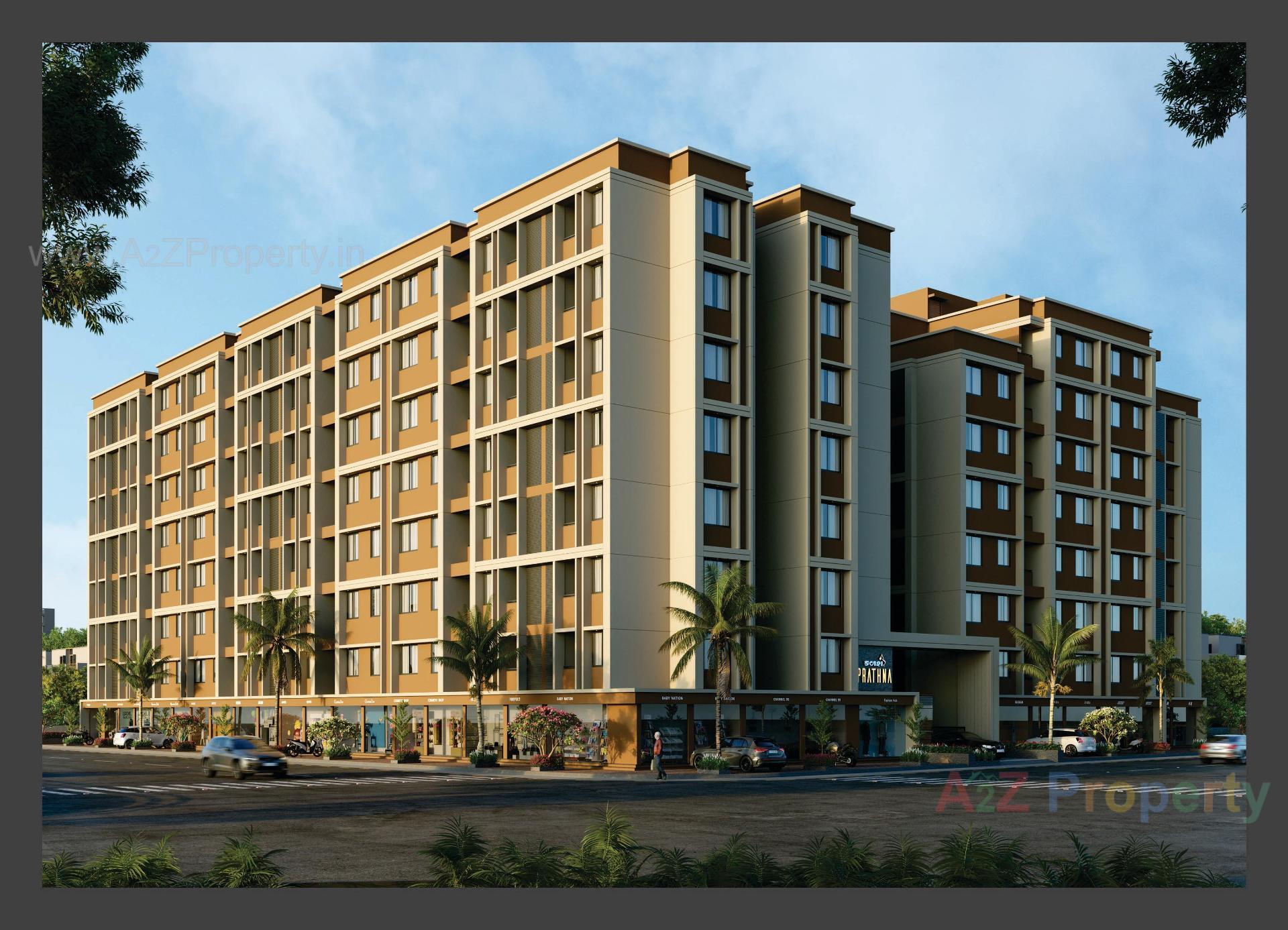 3D Elevation of real estate project Kalash Prathna located at Vatva, Ahmedabad, Gujarat