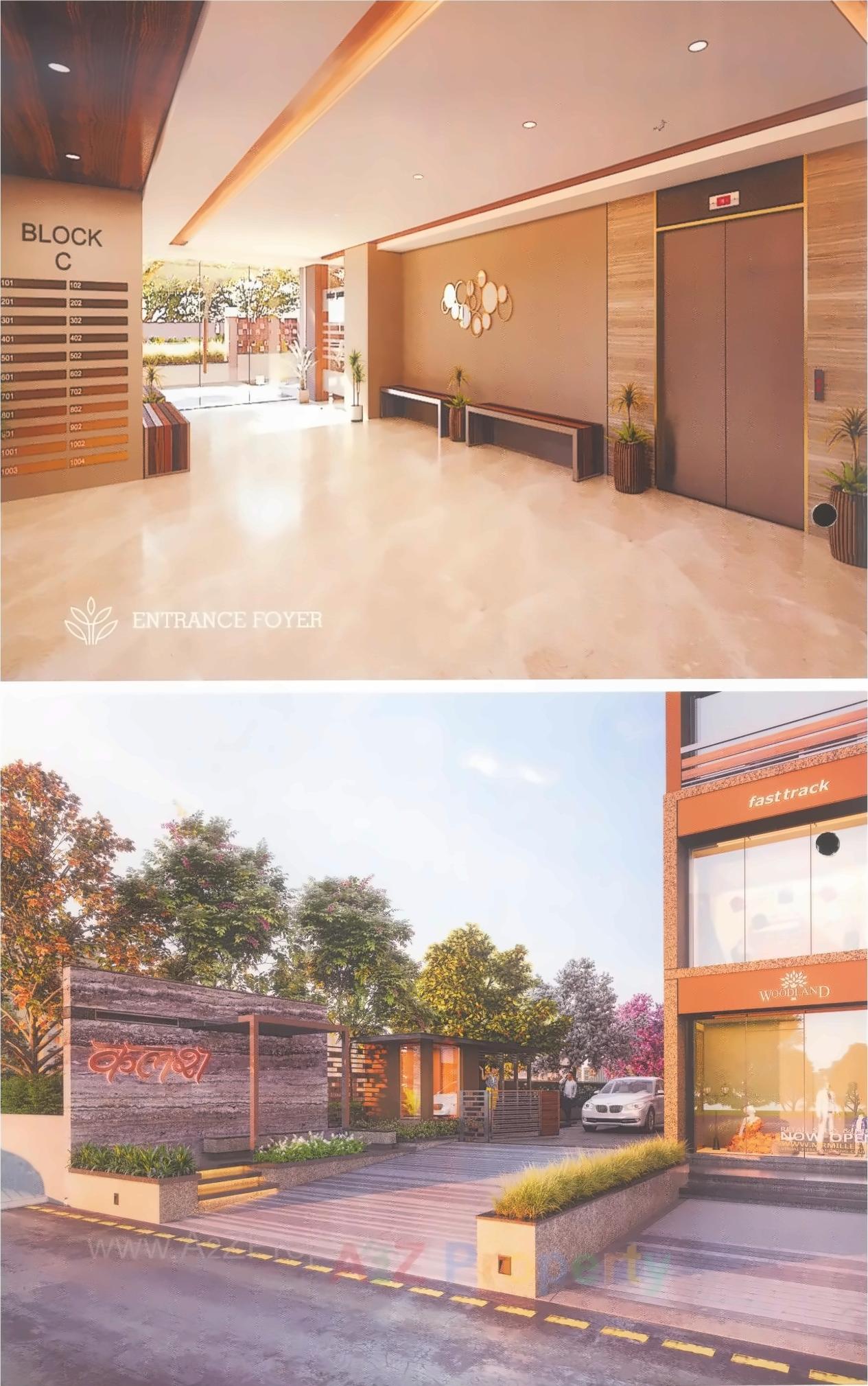 3D Elevation of real estate project Kalash located at Chandkheda, Ahmedabad, Gujarat