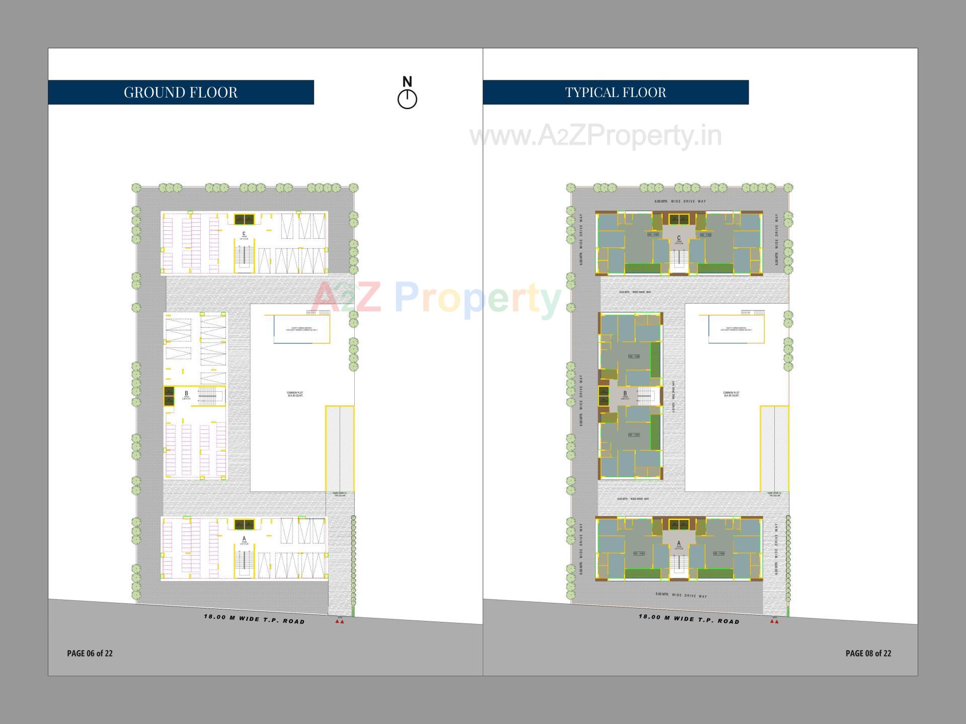 Layout of real estate project Kalhar located at Nikol, Ahmedabad, Gujarat