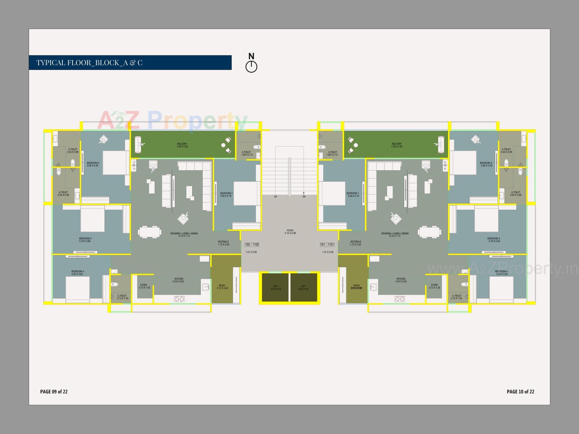 Layout of real estate project Kalhar located at Nikol, Ahmedabad, Gujarat