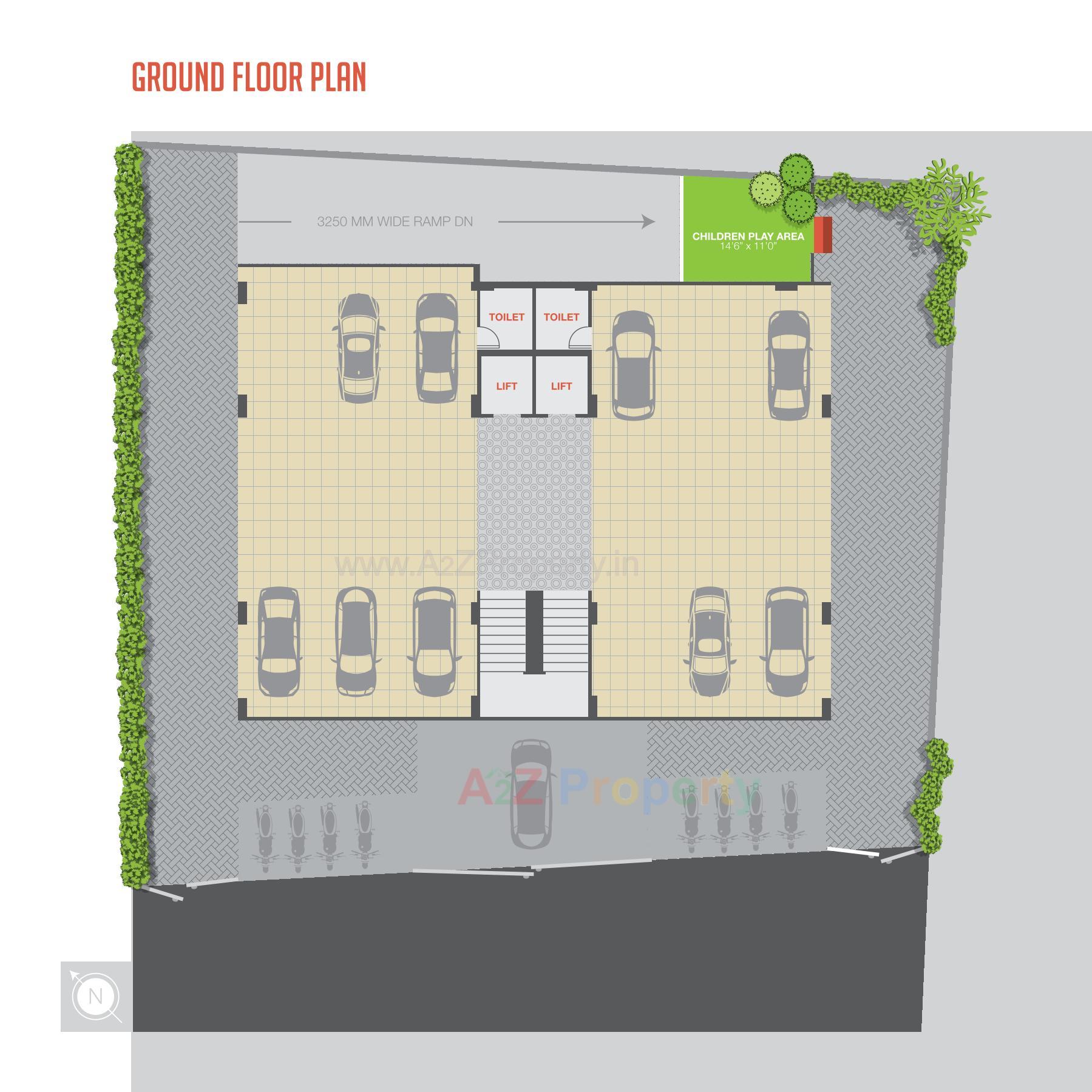 Layout of real estate project Kallisto located at Vejalpur, Ahmedabad, Gujarat