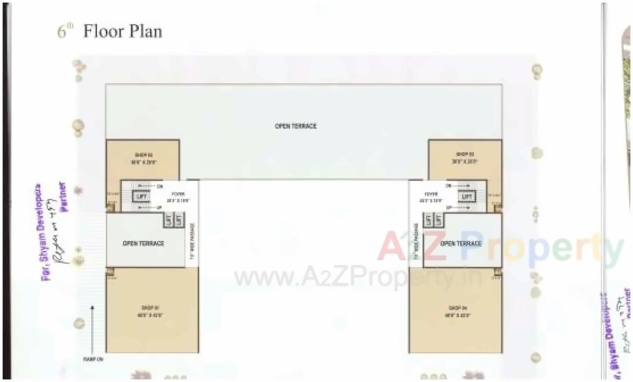 Layout of real estate project Kalp Industrial Park located at Nikol, Ahmedabad, Gujarat