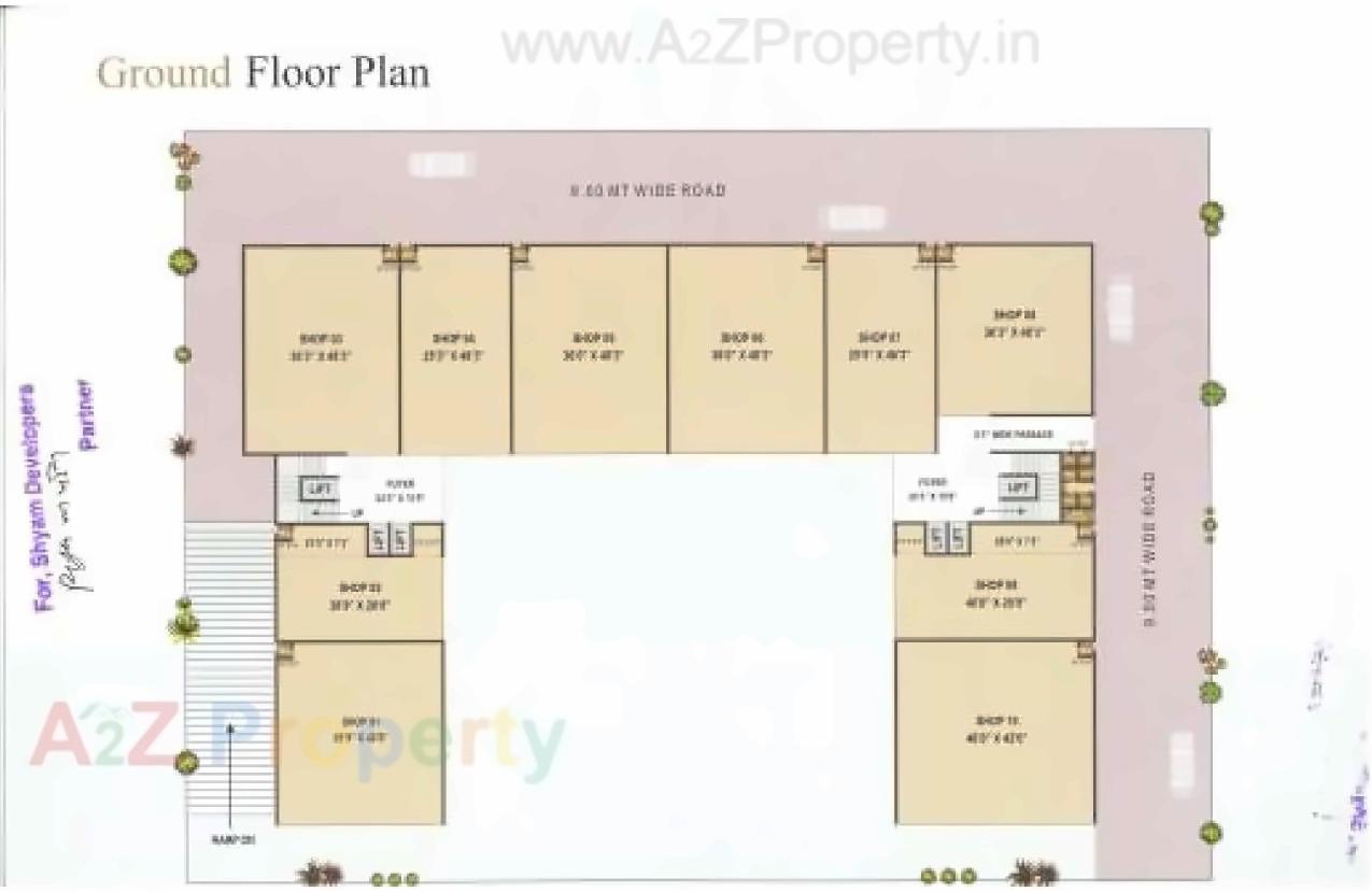 Layout of real estate project Kalp Industrial Park located at Nikol, Ahmedabad, Gujarat