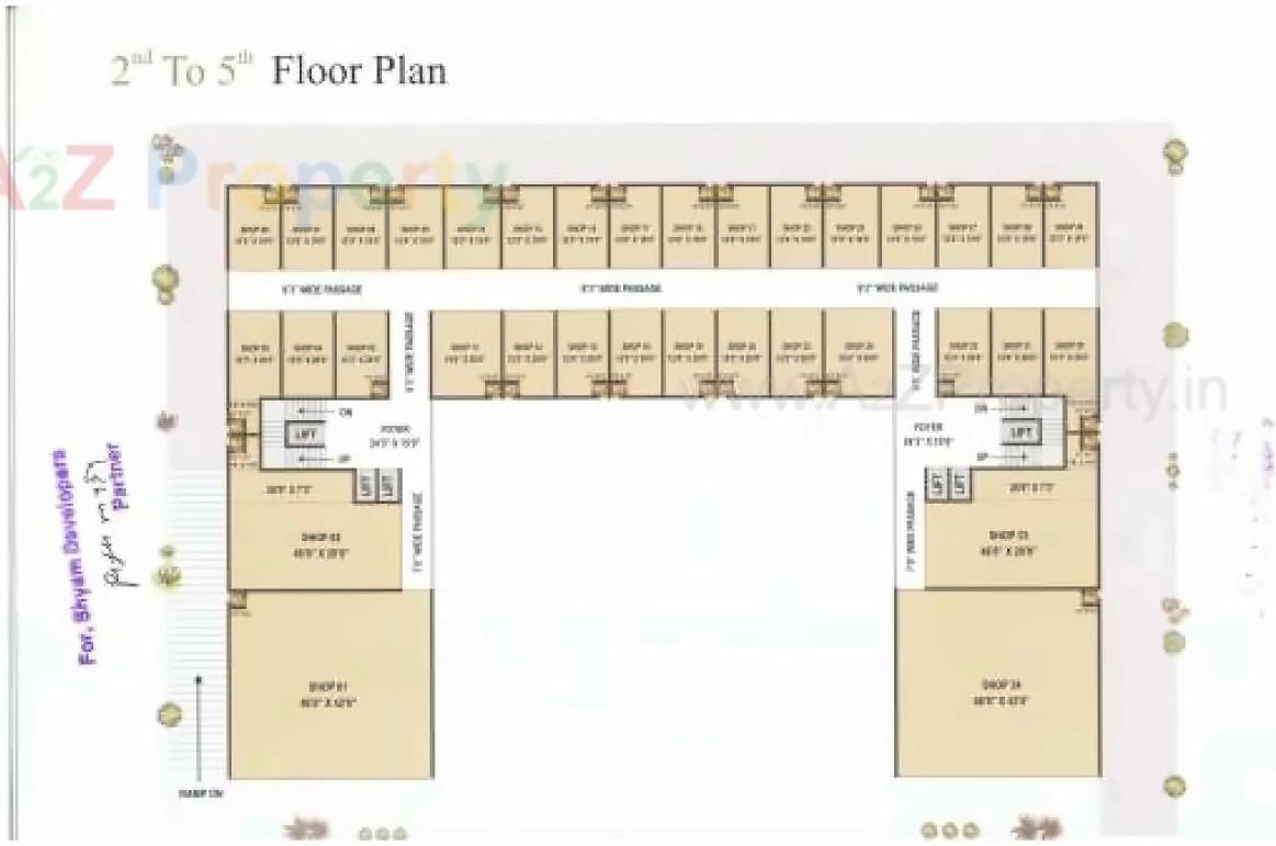 Layout of real estate project Kalp Industrial Park located at Nikol, Ahmedabad, Gujarat