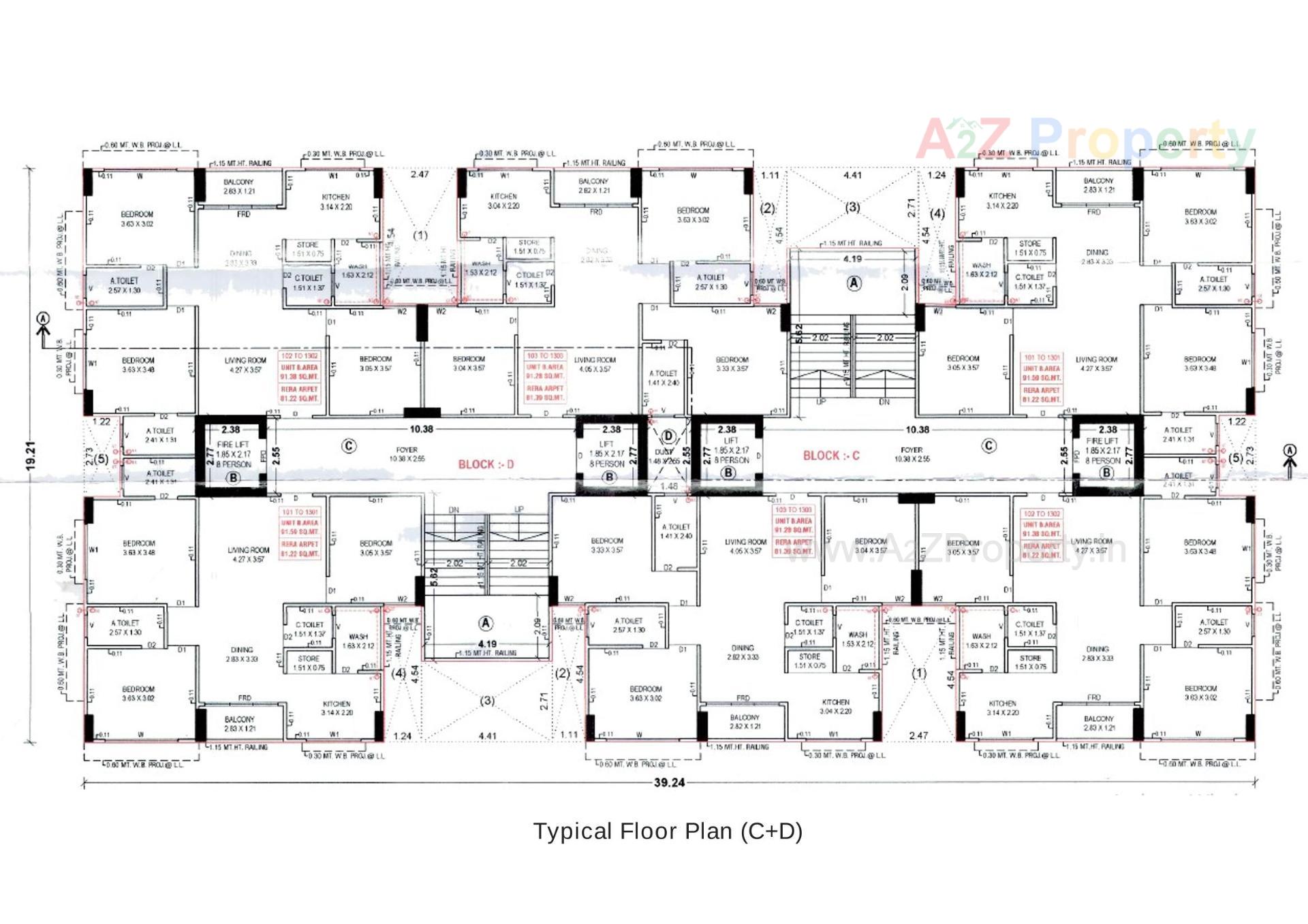 Layout of real estate project Kalpavriksh located at Acher, Ahmedabad, Gujarat