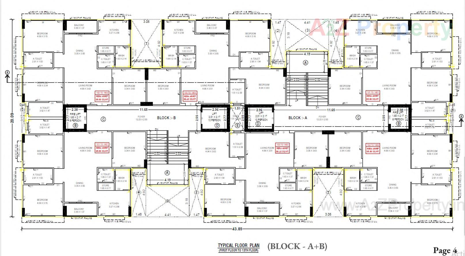 Layout of real estate project Kalpavriksh located at Acher, Ahmedabad, Gujarat