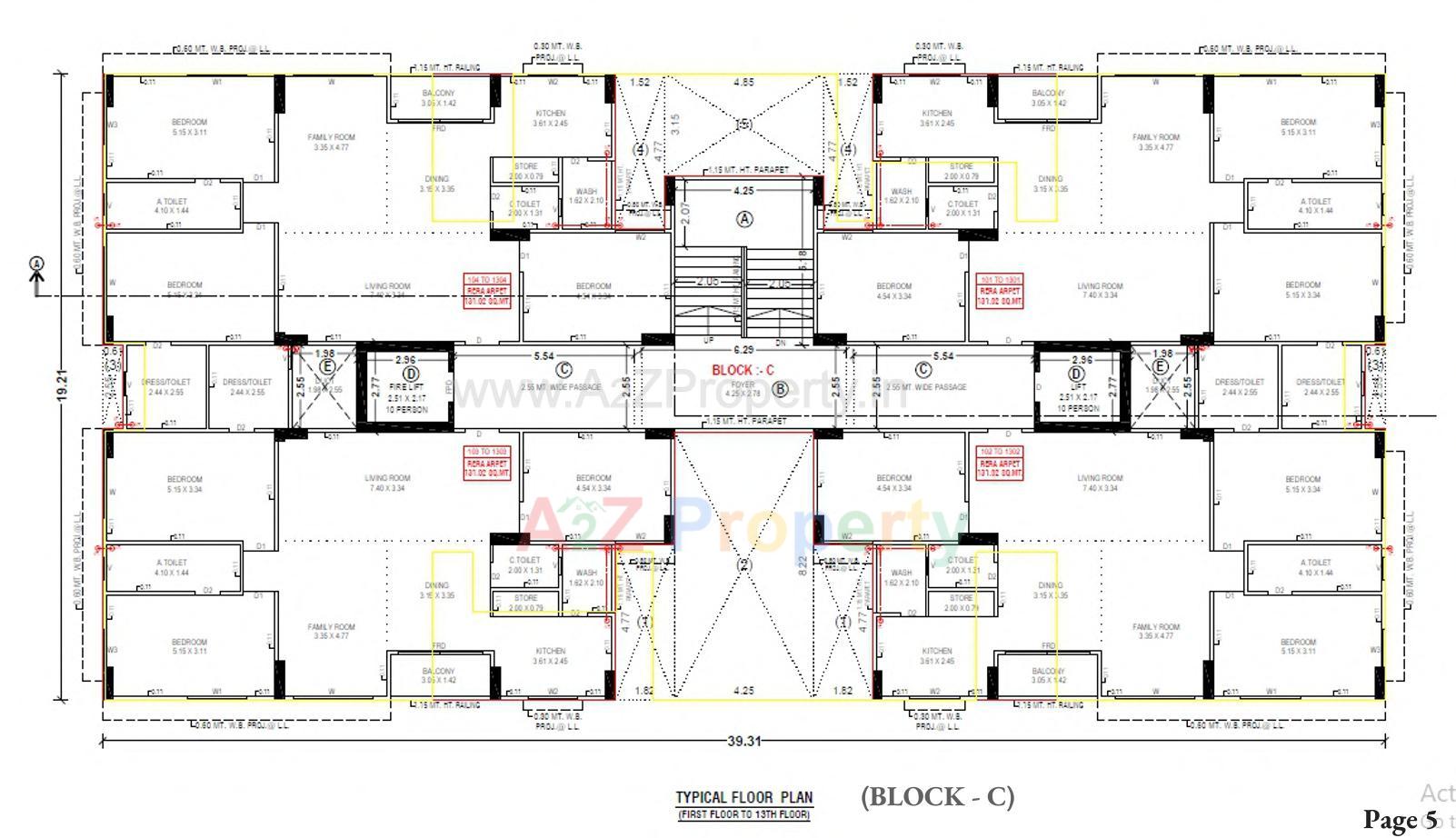 Layout of real estate project Kalpavriksh located at Acher, Ahmedabad, Gujarat