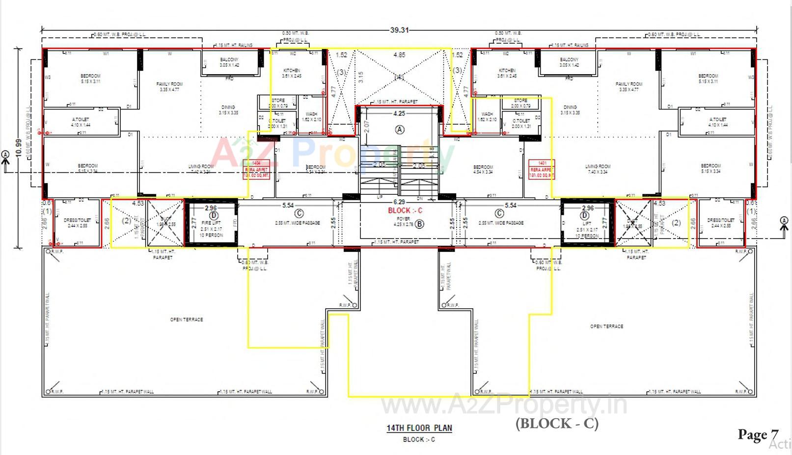 Layout of real estate project Kalpavriksh located at Acher, Ahmedabad, Gujarat