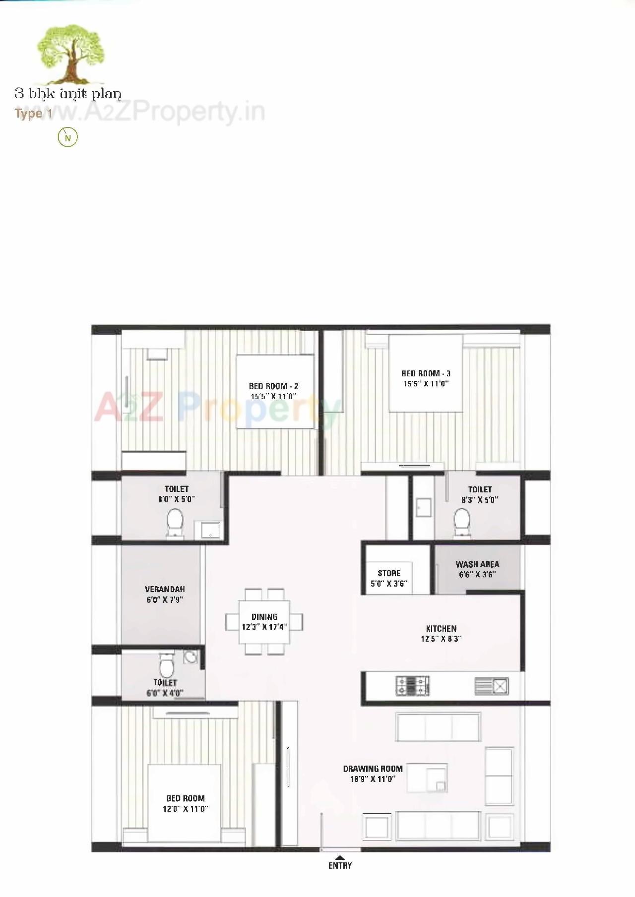 Layout of real estate project Kalpvriksh located at City, Ahmedabad, Gujarat