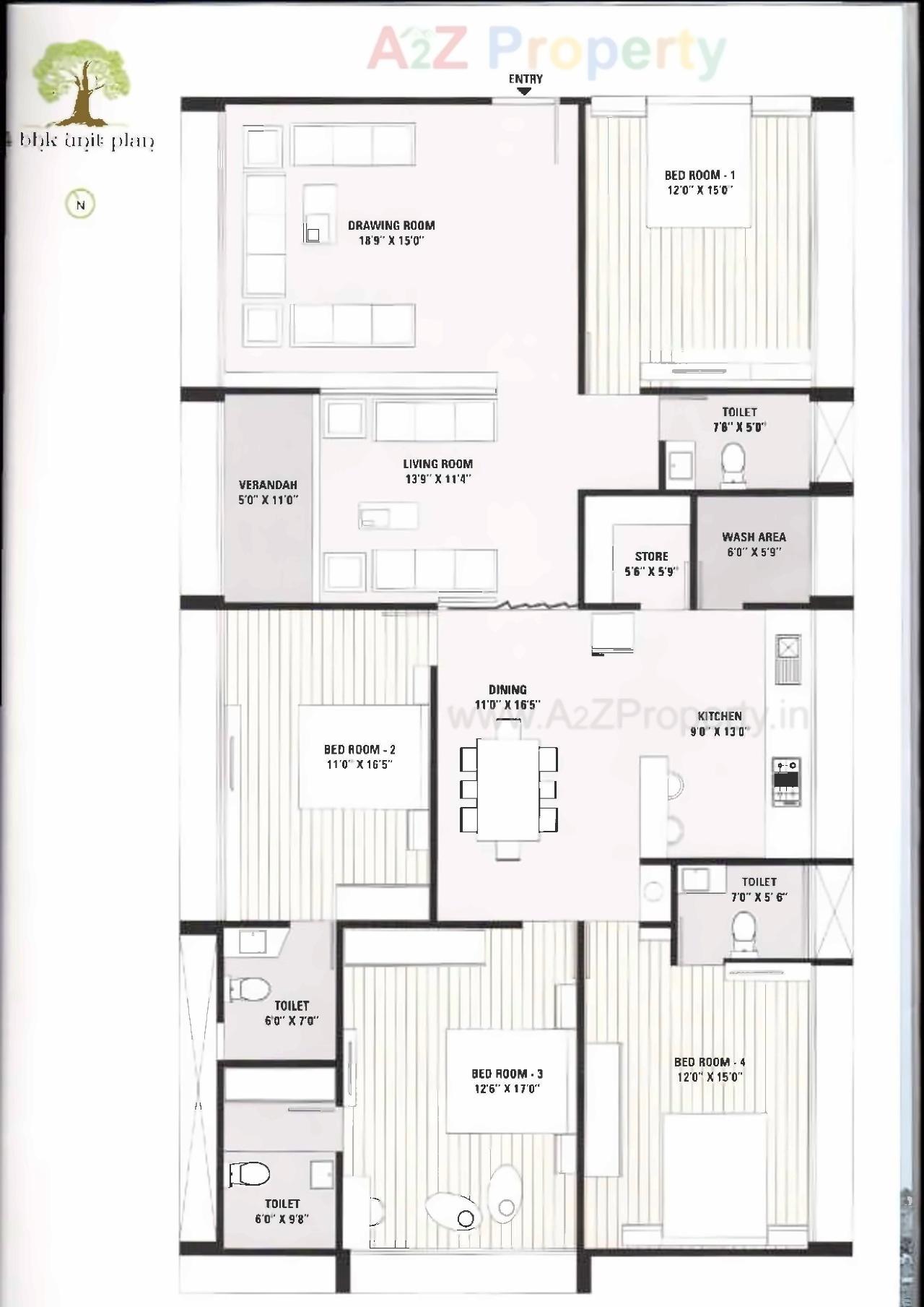 Layout of real estate project Kalpvriksh located at City, Ahmedabad, Gujarat