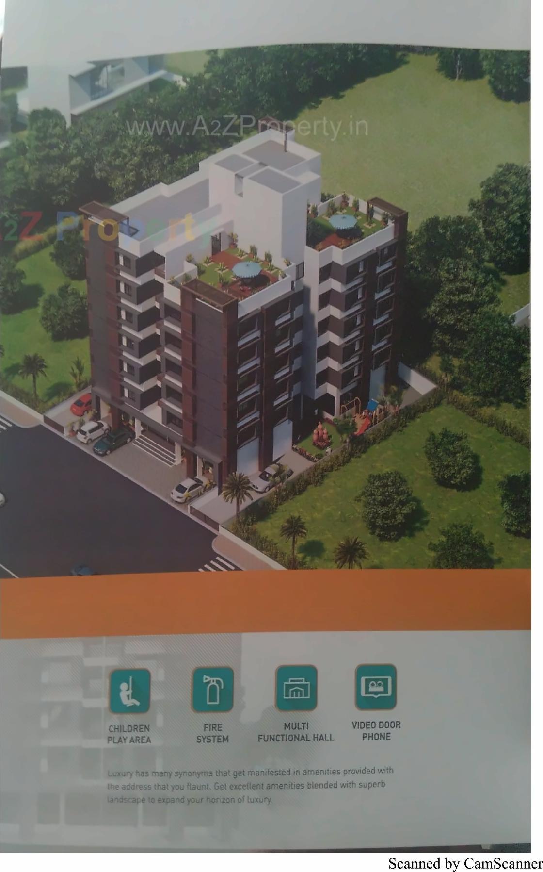 3D Elevation of real estate project Kalpvruksh Regency located at City, Ahmedabad, Gujarat