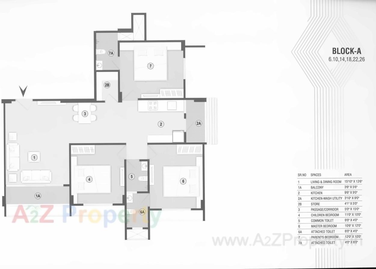 Layout of real estate project Kameshwar Jay Apartment located at Ahmedabad, Ahmedabad, Gujarat