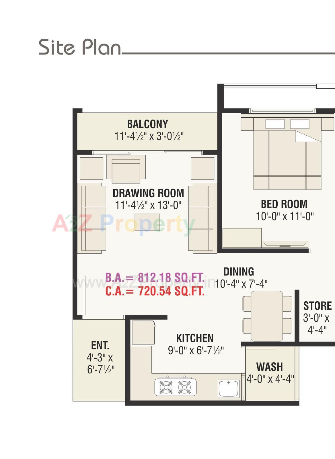 Layout of real estate project Kameshwar Jyot located at Ahmedabad, Ahmedabad, Gujarat