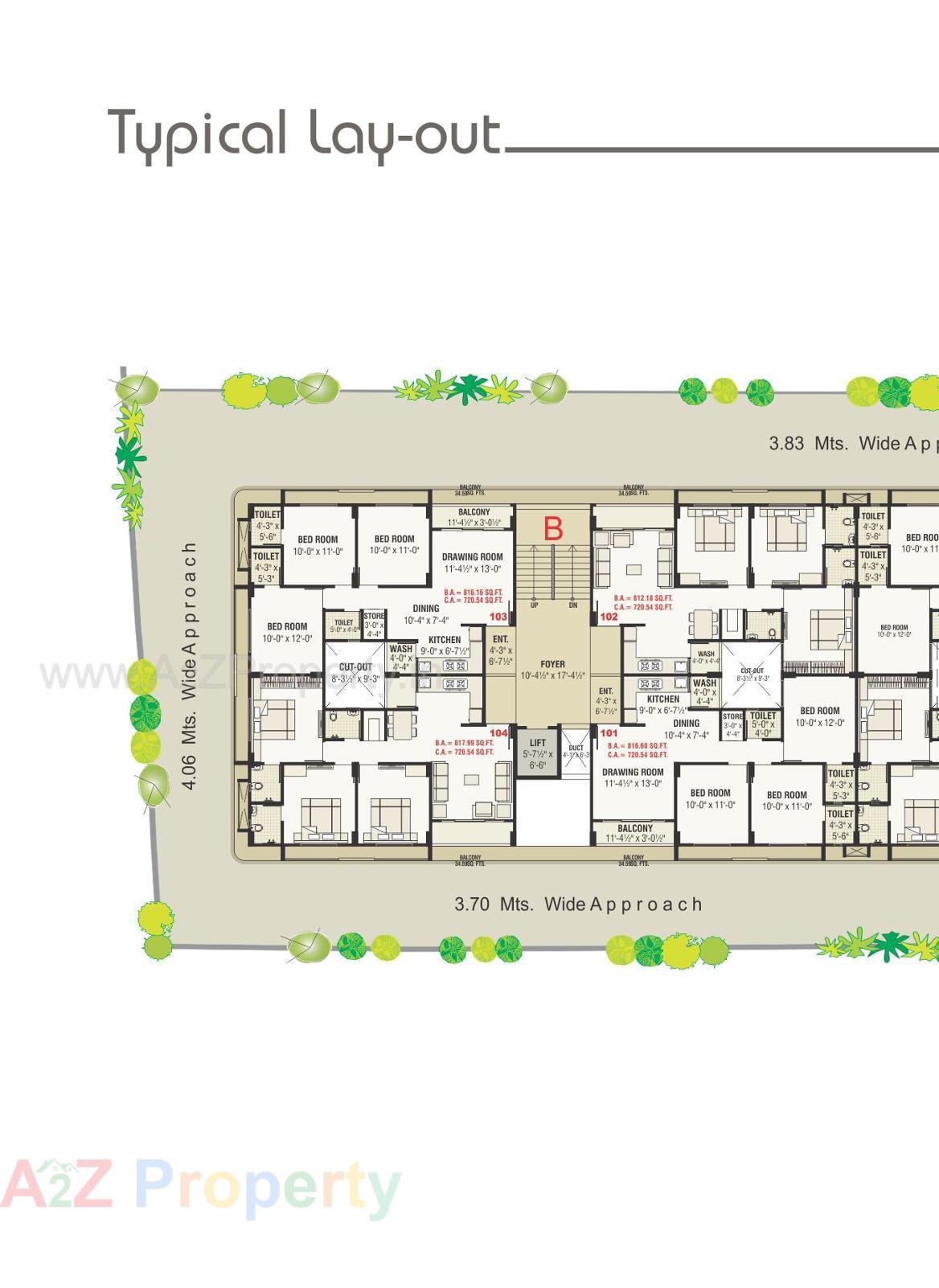 Layout of real estate project Kameshwar Jyot located at Ahmedabad, Ahmedabad, Gujarat