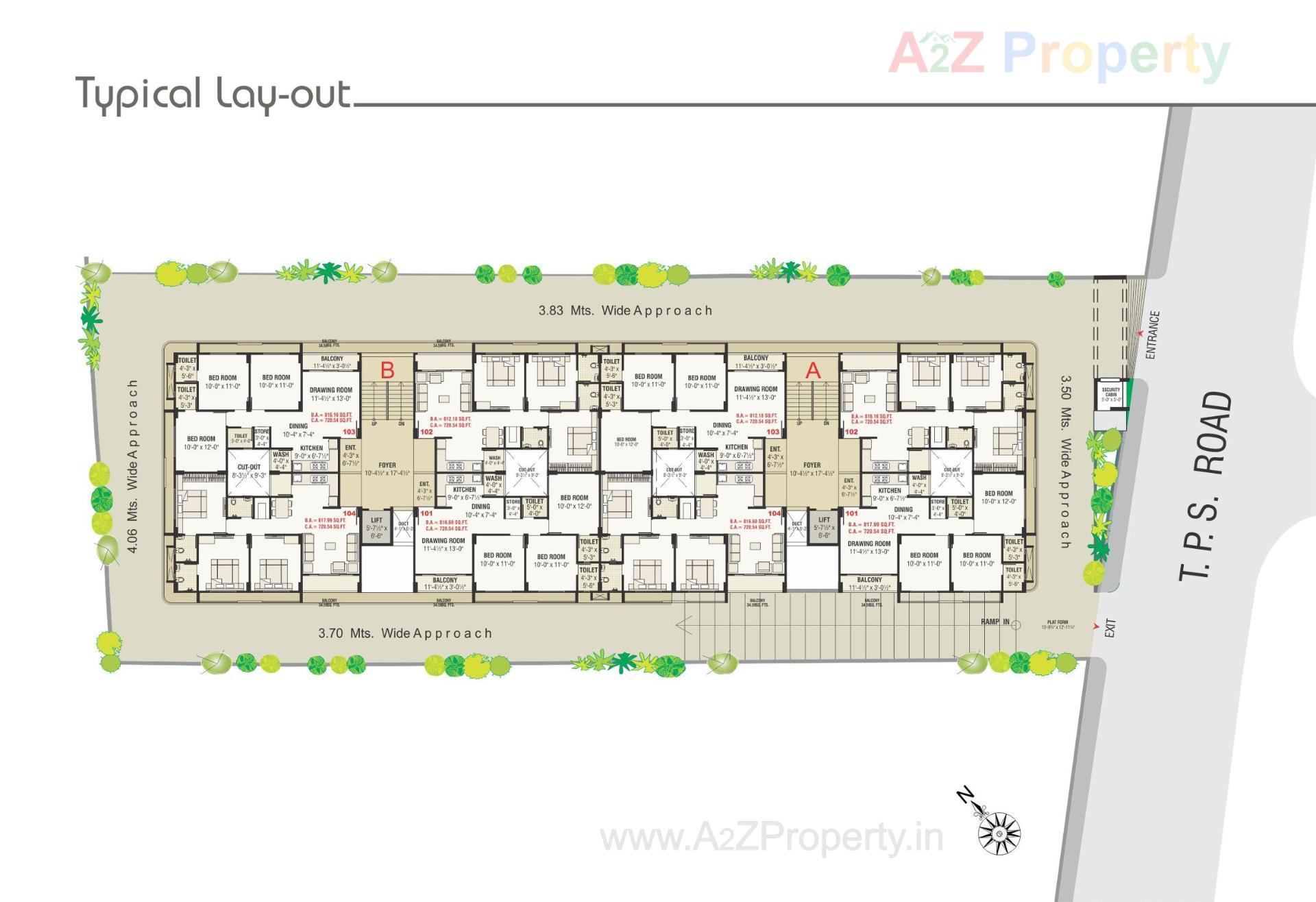 Layout of real estate project Kameshwar Jyot located at Ahmedabad, Ahmedabad, Gujarat
