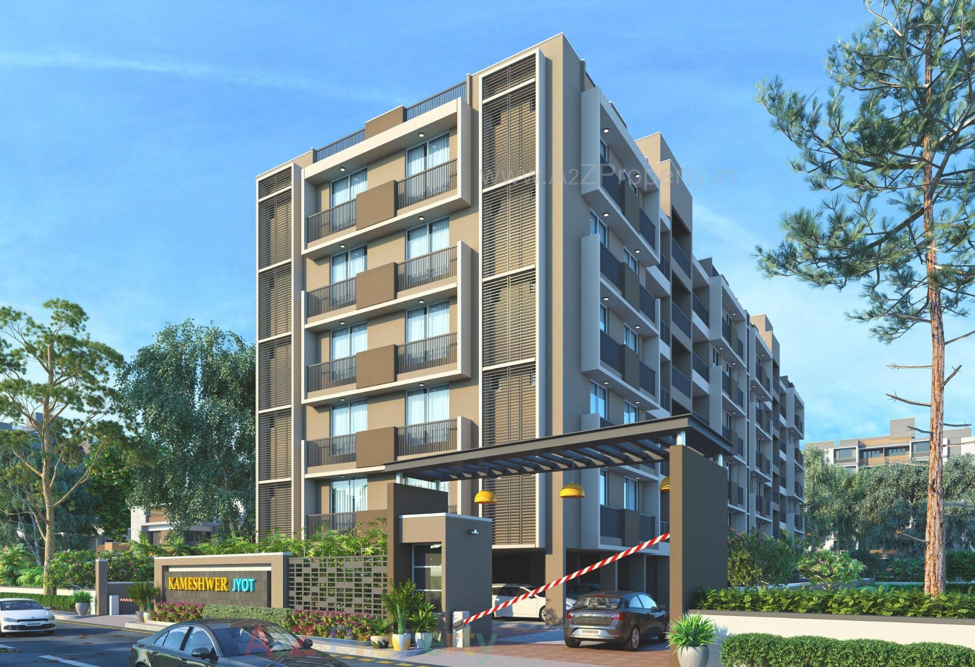 3D Elevation of real estate project Kameshwar Jyot located at Ahmedabad, Ahmedabad, Gujarat