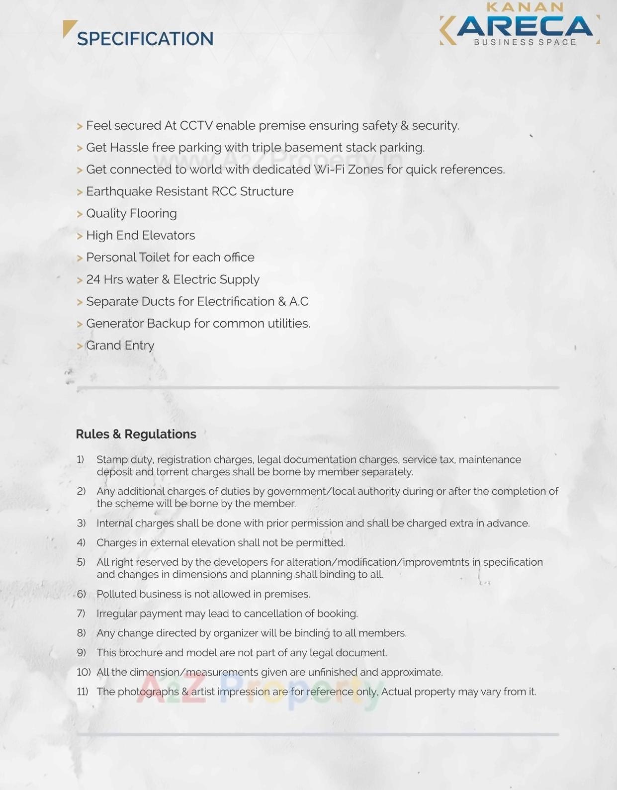  of real estate project Kanan Areca located at Harsol, Ahmedabad, Gujarat