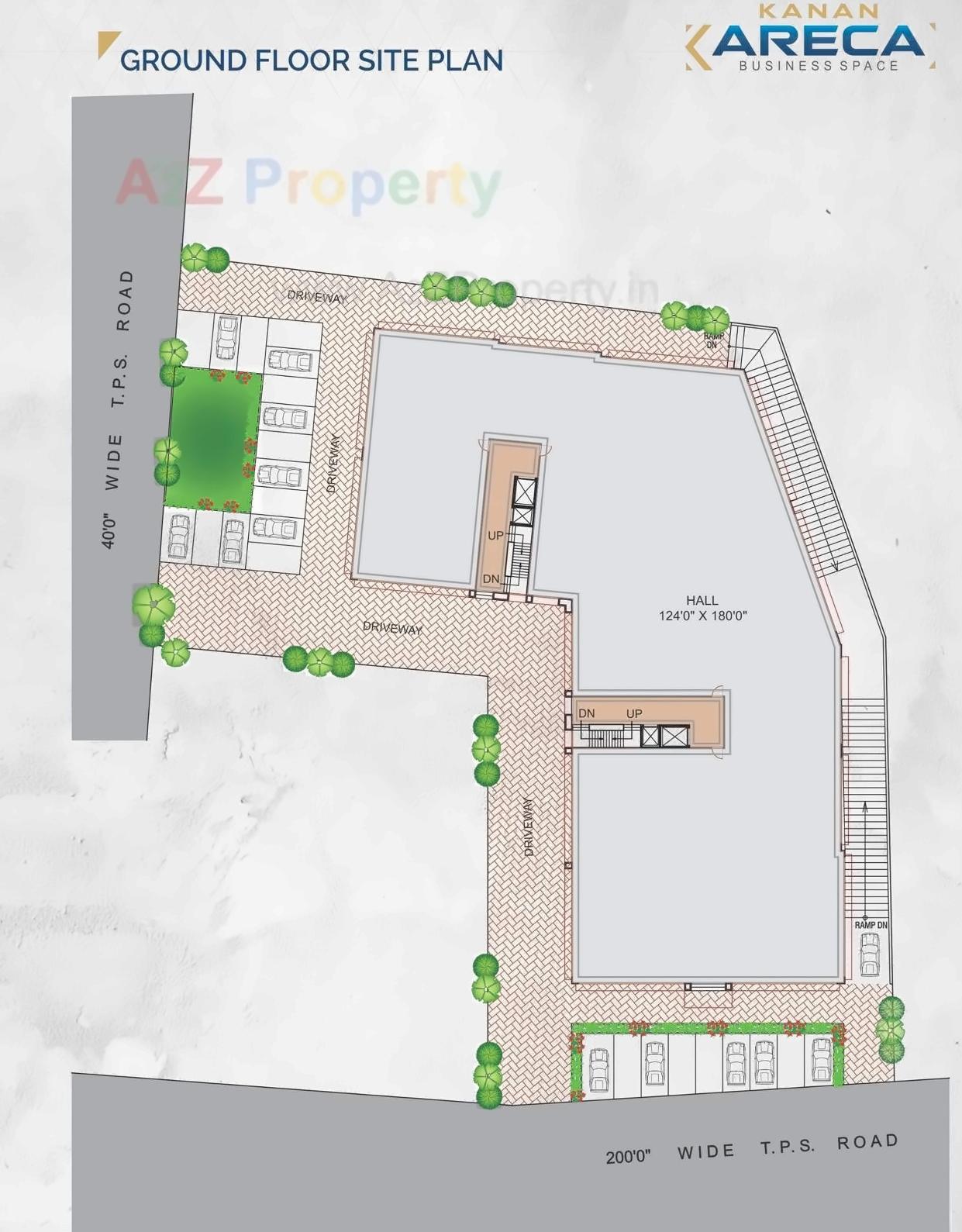 Layout of real estate project Kanan Areca located at Harsol, Ahmedabad, Gujarat