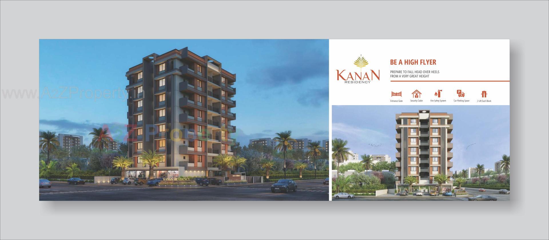 3D Elevation of real estate project Kanan Residency located at Laxmipura, Ahmedabad, Gujarat