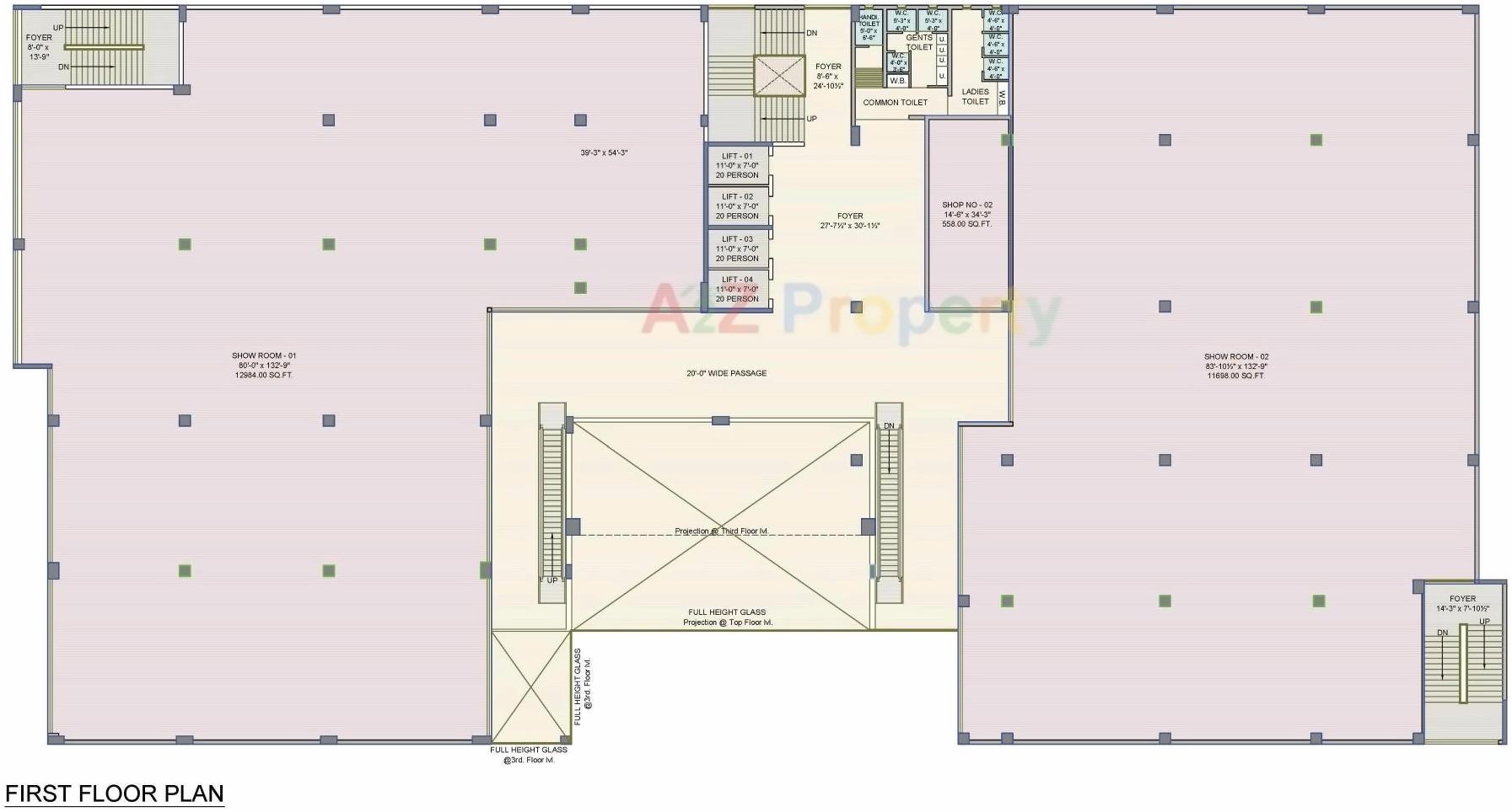 Layout of real estate project Kankubag Mall located at Ahmedabad, Ahmedabad, Gujarat