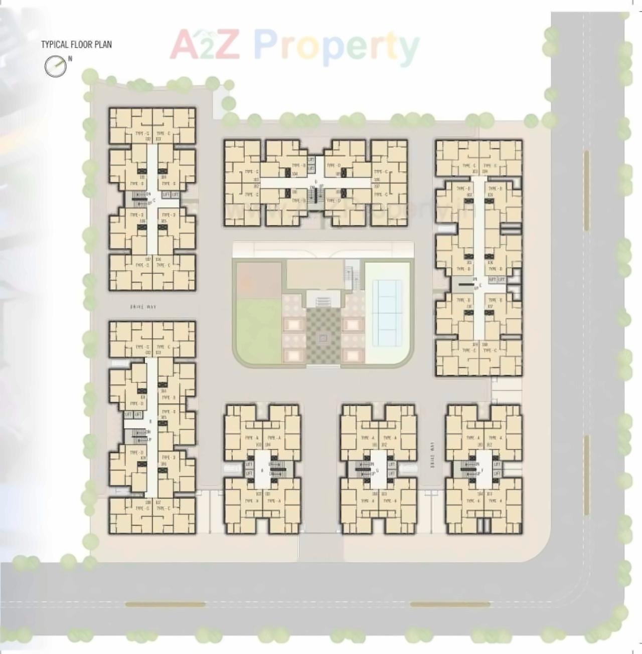 Layout of real estate project Kansas Devasya located at Vastral, Ahmedabad, Gujarat