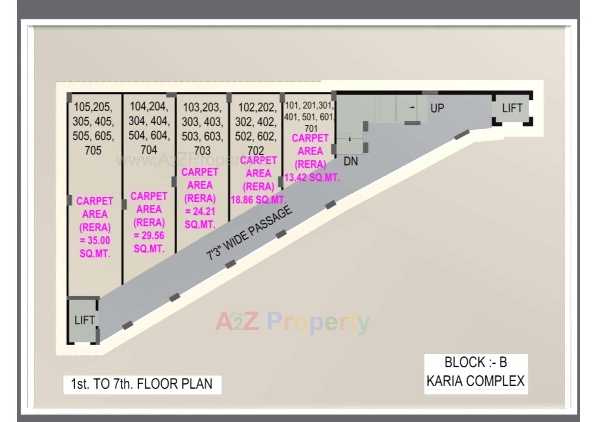 Layout of real estate project Karia Mall   Karia Complex located at Naroda, Ahmedabad, Gujarat