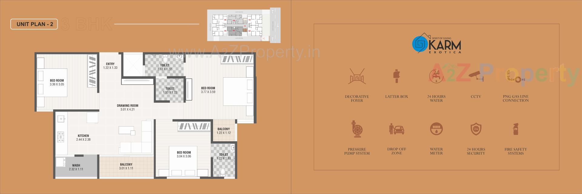 Layout of real estate project Karm Exotica located at Nikol, Ahmedabad, Gujarat
