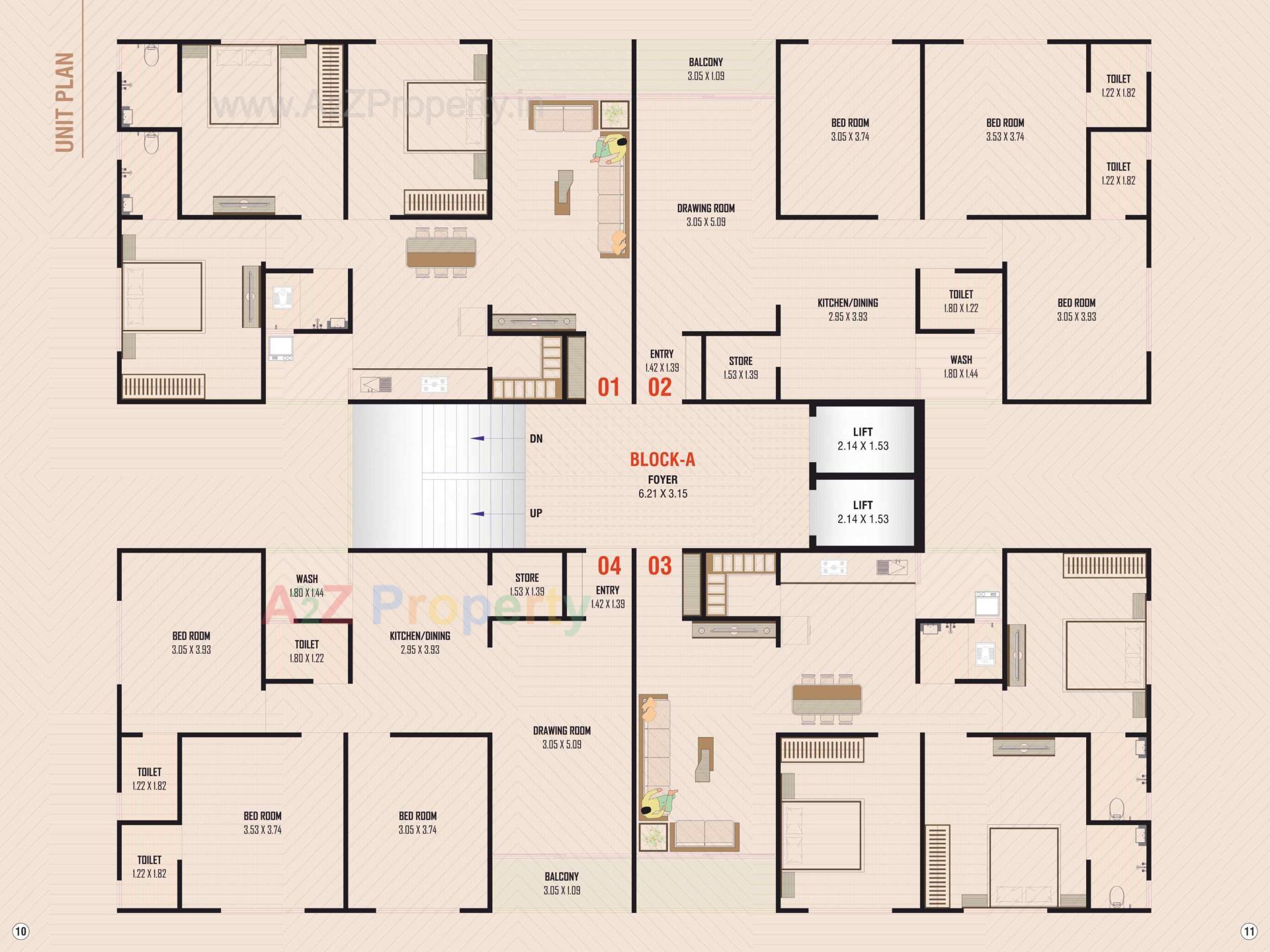 Layout of real estate project Karm Homes located at Nikol, Ahmedabad, Gujarat
